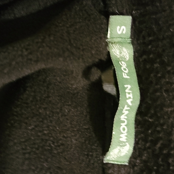 Women's Black Mountain Fog Fleece Jacket With Hood Size Small - Picture 6 of 7